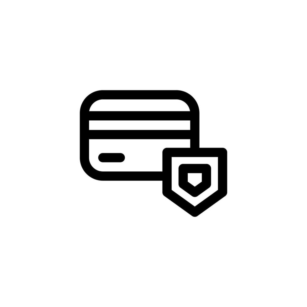 Zahlungssicherheit Icon Design Vektorsymbolschutz, Kredit, Karte, Banksafe, Datensicherheit vektor