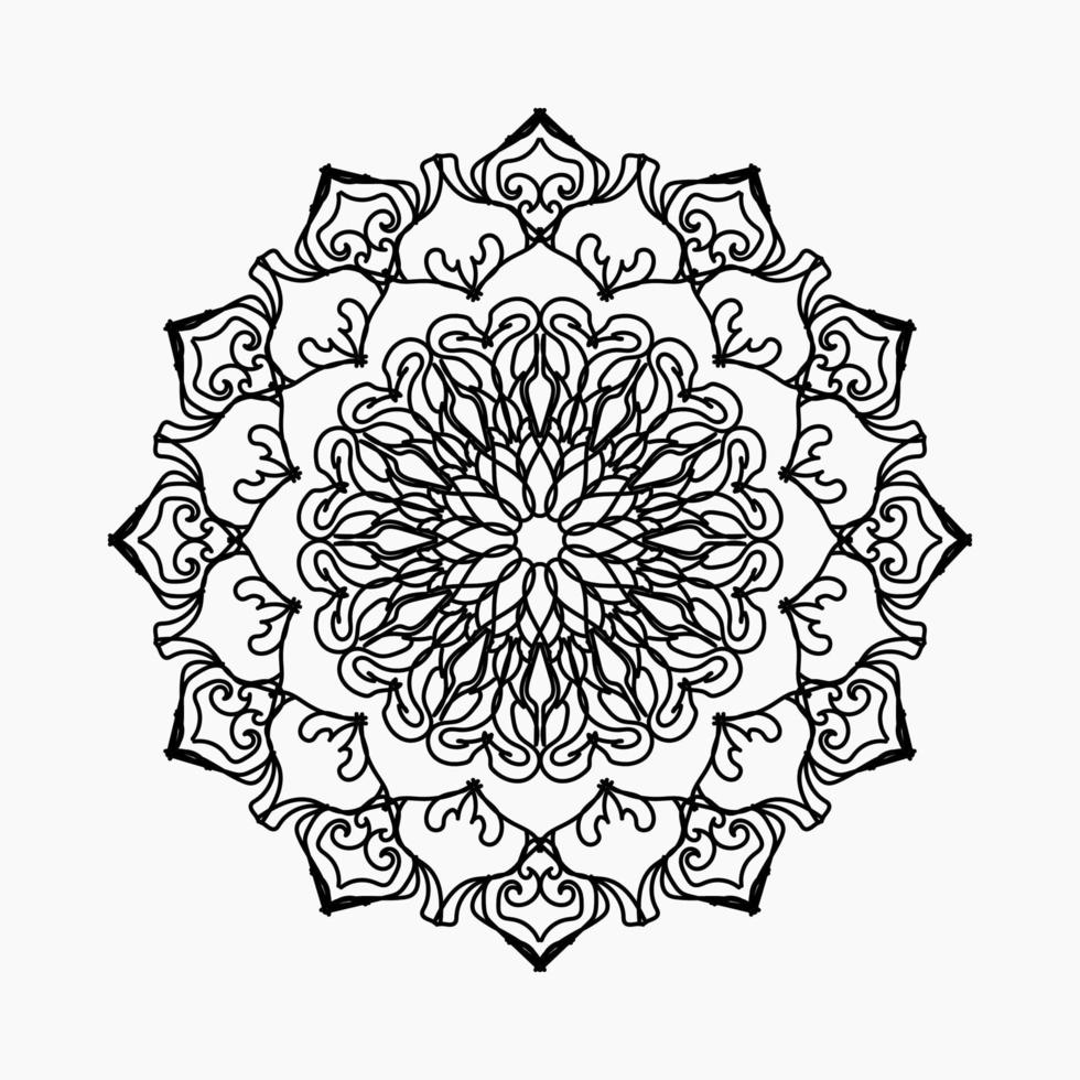 Vektor runden abstrakten Kreis. Mandala-Stil.