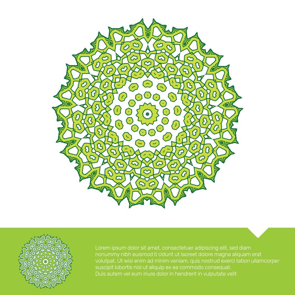 kreisförmige florale Mandala Malvorlagen kostenlose Vector Illustration