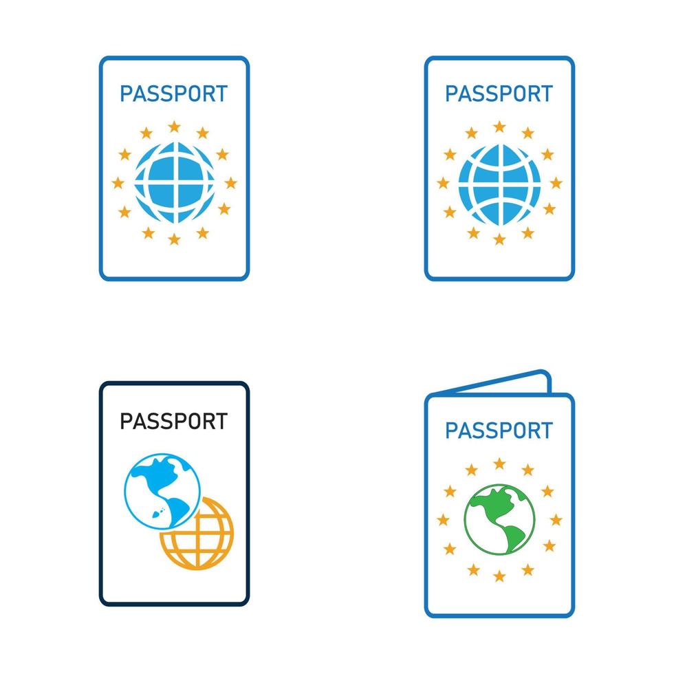 internationell pass vektor ikon - resa, ombordstigning, flygplats, dokument vektor illustration