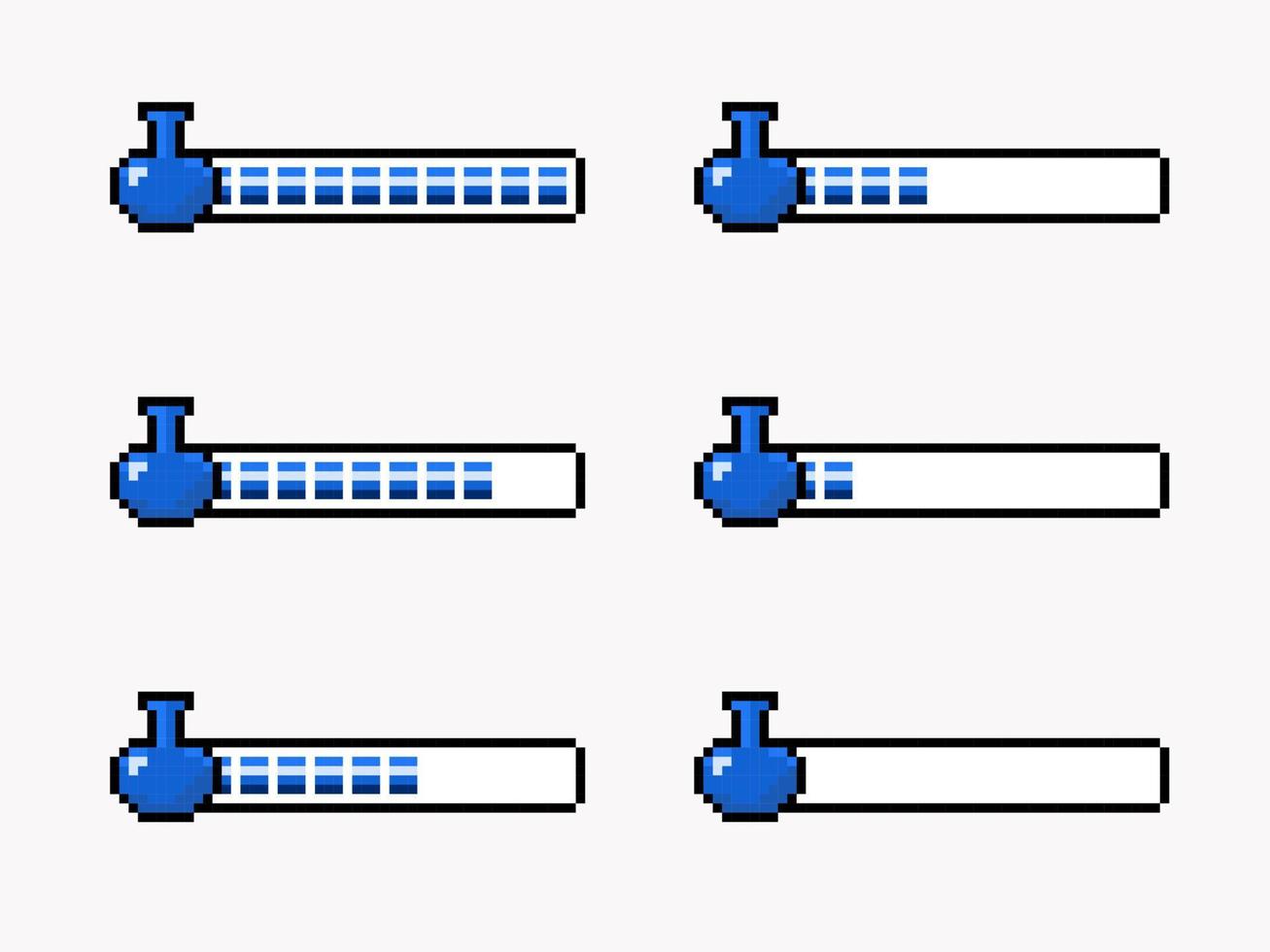 trolldryck flaskbar i pixel art stil vektor