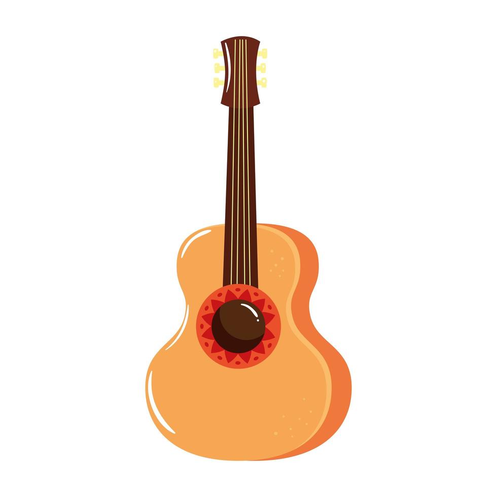 isolerad gitarr instrument vektor design