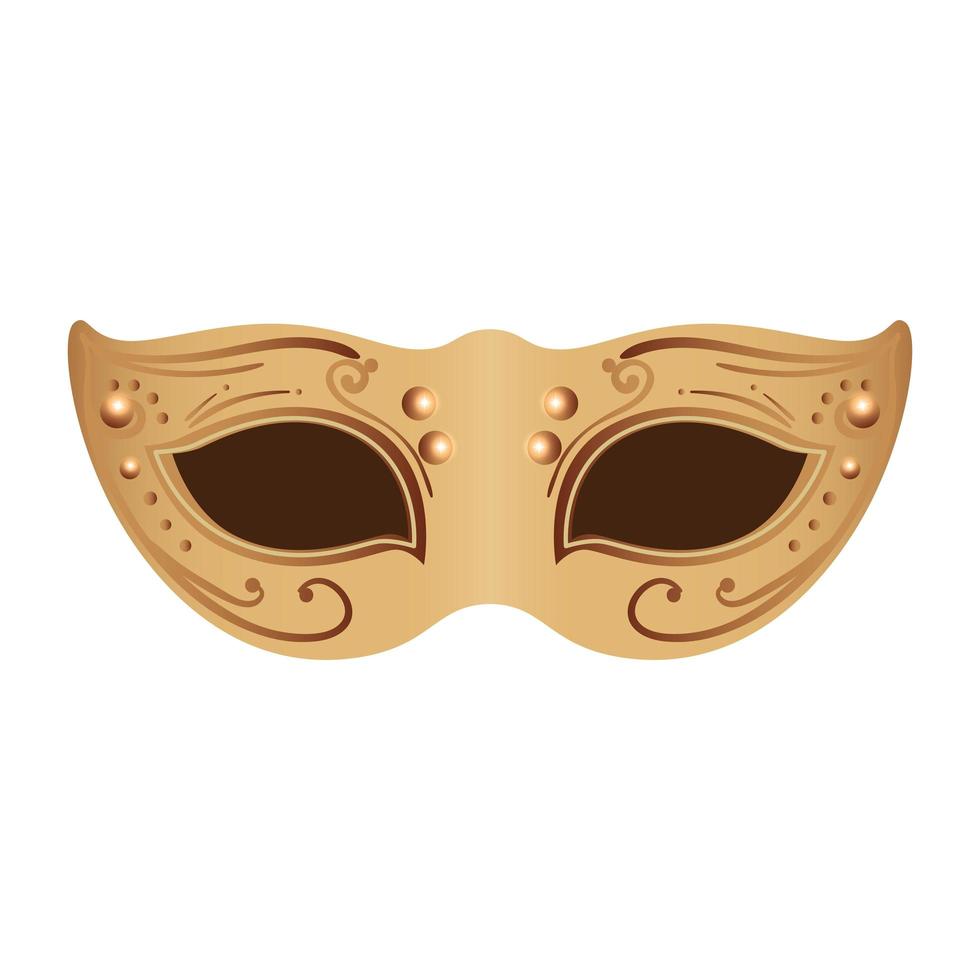 elegante mask fantasie isolierte ikone vektor