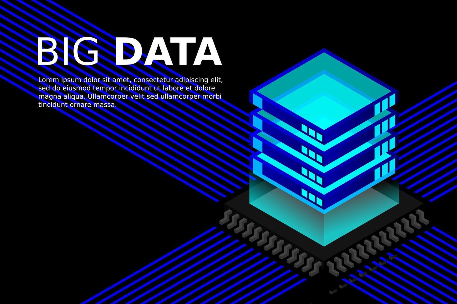 Künstliche Intelligenz Mikrochip-Abbildung. Quanten-Computing. pc mainboard illustration hintergrund vektor