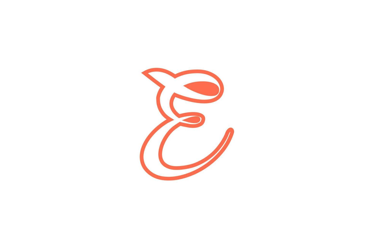 e Alphabet Buchstaben-Logo-Symbol. kreatives Design für Unternehmen und Unternehmen vektor