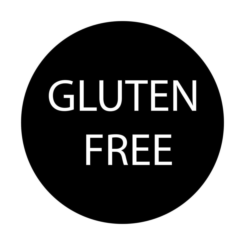 glutenfreies Symbol auf weißem Hintergrund vektor