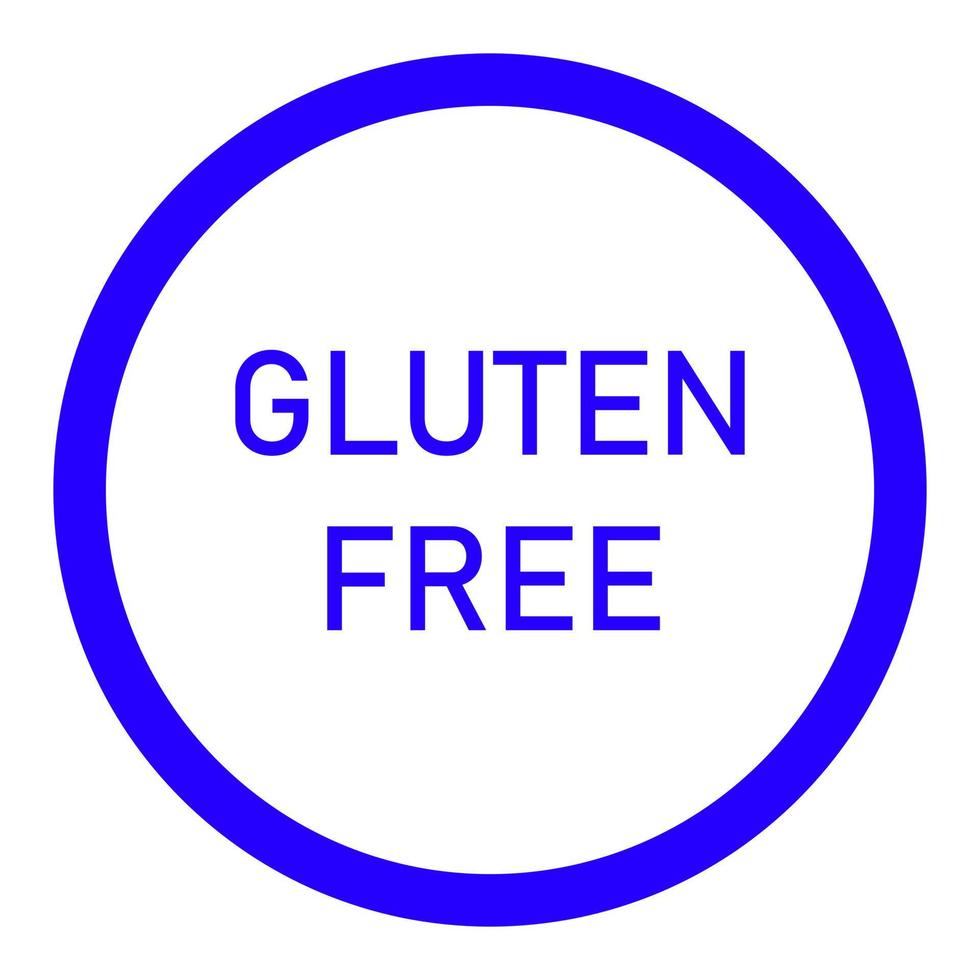 glutenfri symbol på en vit bakgrund vektor