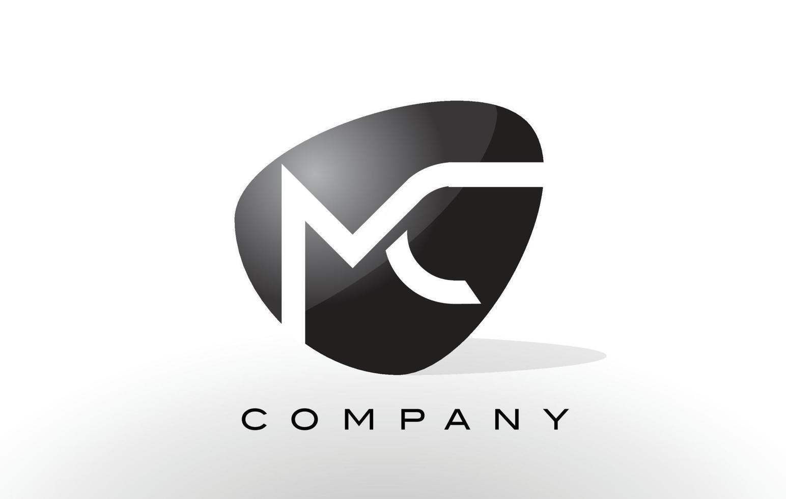 mc-Logo. Brief-Design-Vektor. vektor