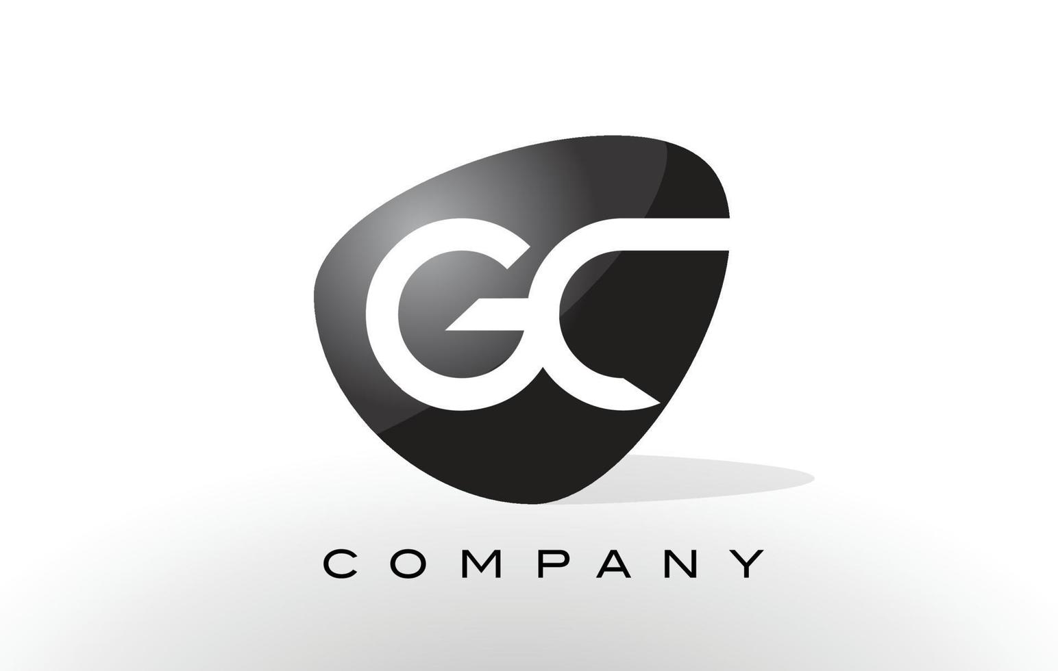 gc-Logo. Brief-Design-Vektor. vektor