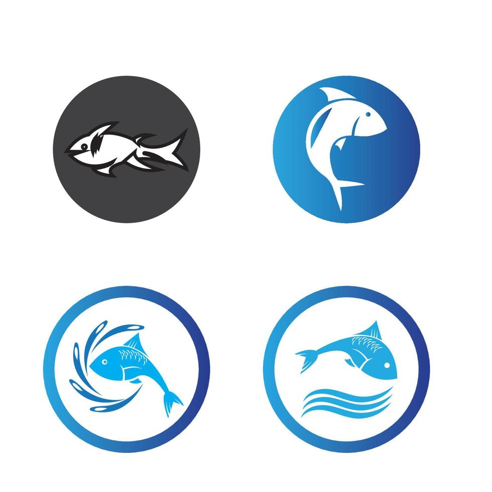 Fisch-Logo-Vorlage. kreatives Vektorsymbol vektor
