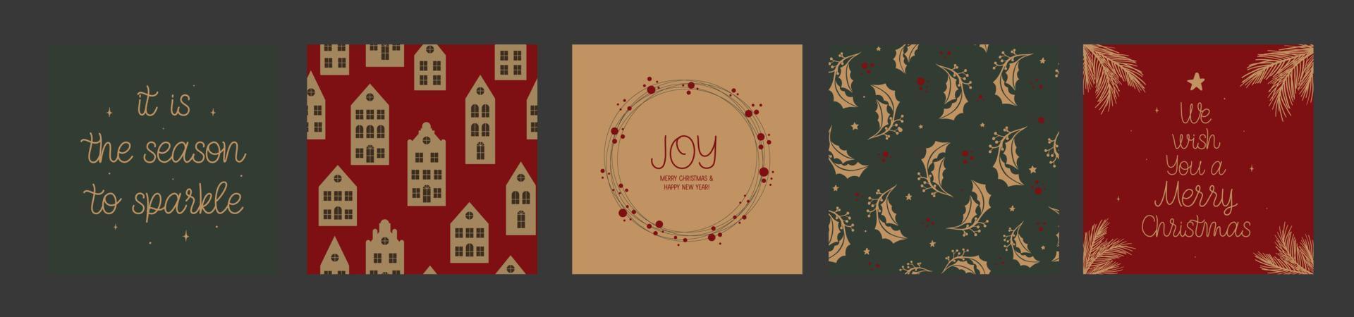 es ist die Jahreszeit zum Funkeln. Neujahrs- und Weihnachtsbeschriftungskomposition für festliches Design und Neujahrsgeschenke. vektor