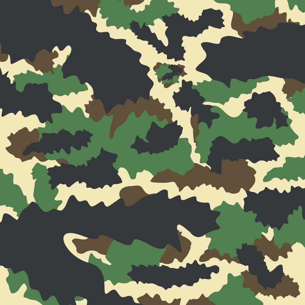 skogsdjungeln lämnar slagfältet terräng abstrakt kamouflagemönster militär bakgrund lämplig för tryckta kläder vektor