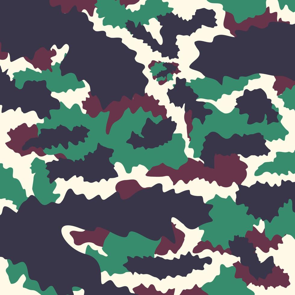 Asien Indonesien Camouflage Streifen Wald Dschungel Blätter Muster Militär Hintergrund geeignet für Druckkleidung vektor