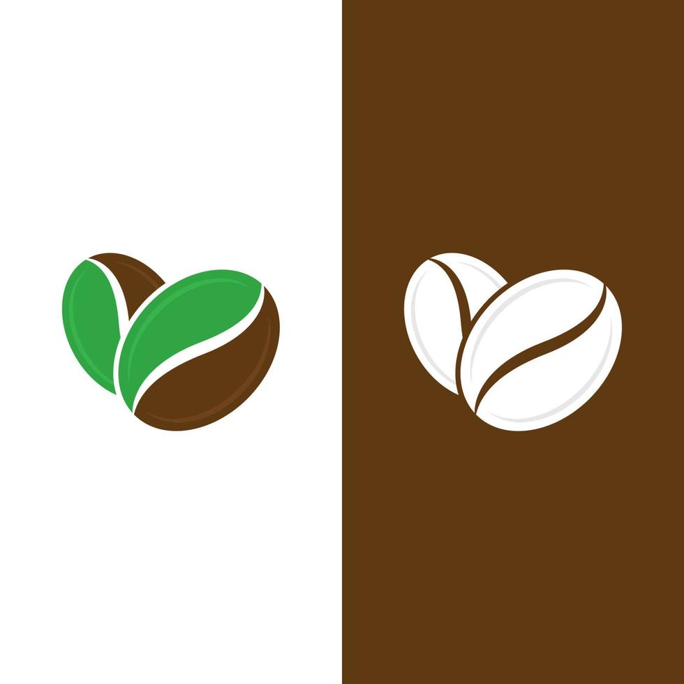 kaffeböna ikon vektor illustration