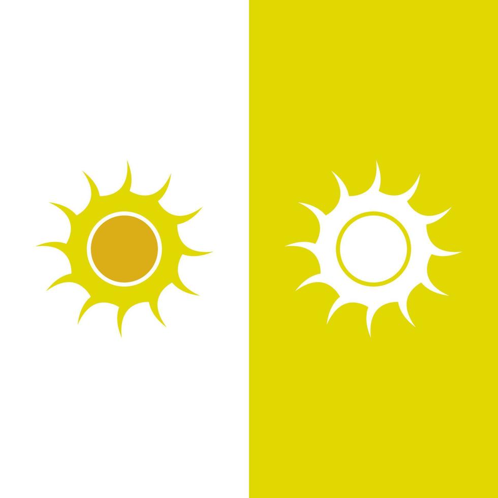 solen vektor illustration ikon logotyp