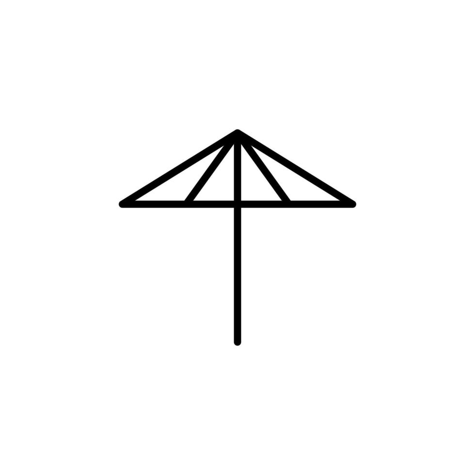 paraply linje ikon, vektor, illustration, logotyp mall. lämplig för många ändamål. vektor