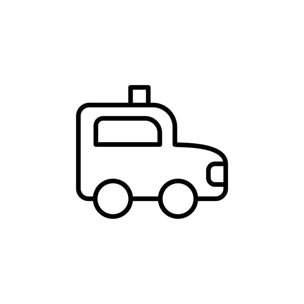 hytt, taxi, resa linje ikon, vektor, illustration, logotyp mall. lämplig för många ändamål. vektor