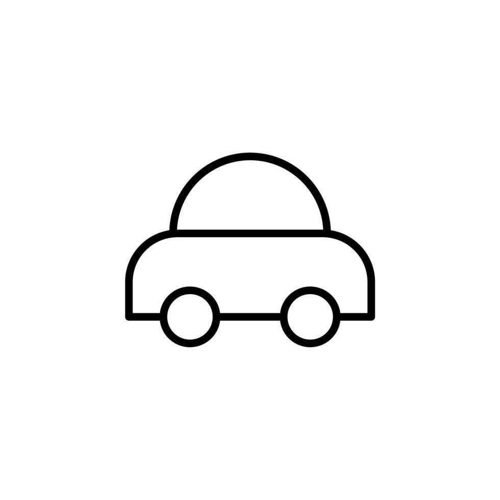 bil, bil, transport linje ikon, vektor, illustration, logotyp mall. lämplig för många ändamål. vektor