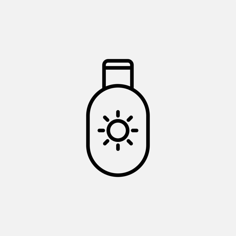 Sonnencreme, Sonnencreme, Lotion, Sommersymbol, Vektor, Illustration, Logo-Vorlage. für viele Zwecke geeignet. vektor