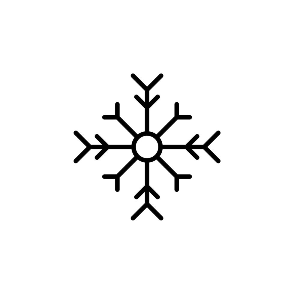 vinter, snöfall, snö, snöflinga linje ikon, vektor, illustration, logotyp mall. lämplig för många ändamål. vektor