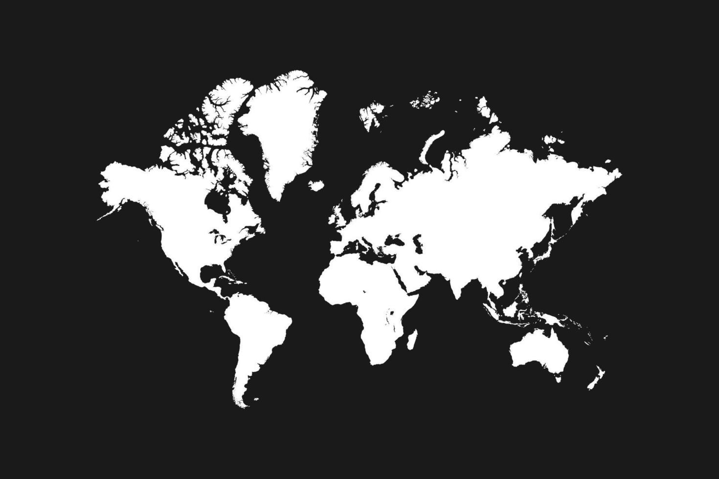 Hochauflösende Weltkarte. hochdetaillierter Weltkartenhintergrund vektor