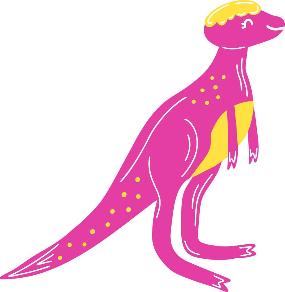 rosa Kinderdinosaurier vektor