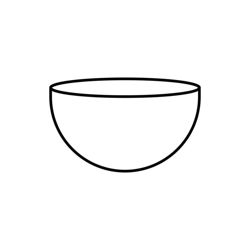 Schüssel-Liniensymbol. Designvorlagenvektor vektor