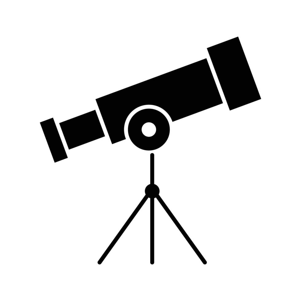 teleskop ikon. design mall vektor
