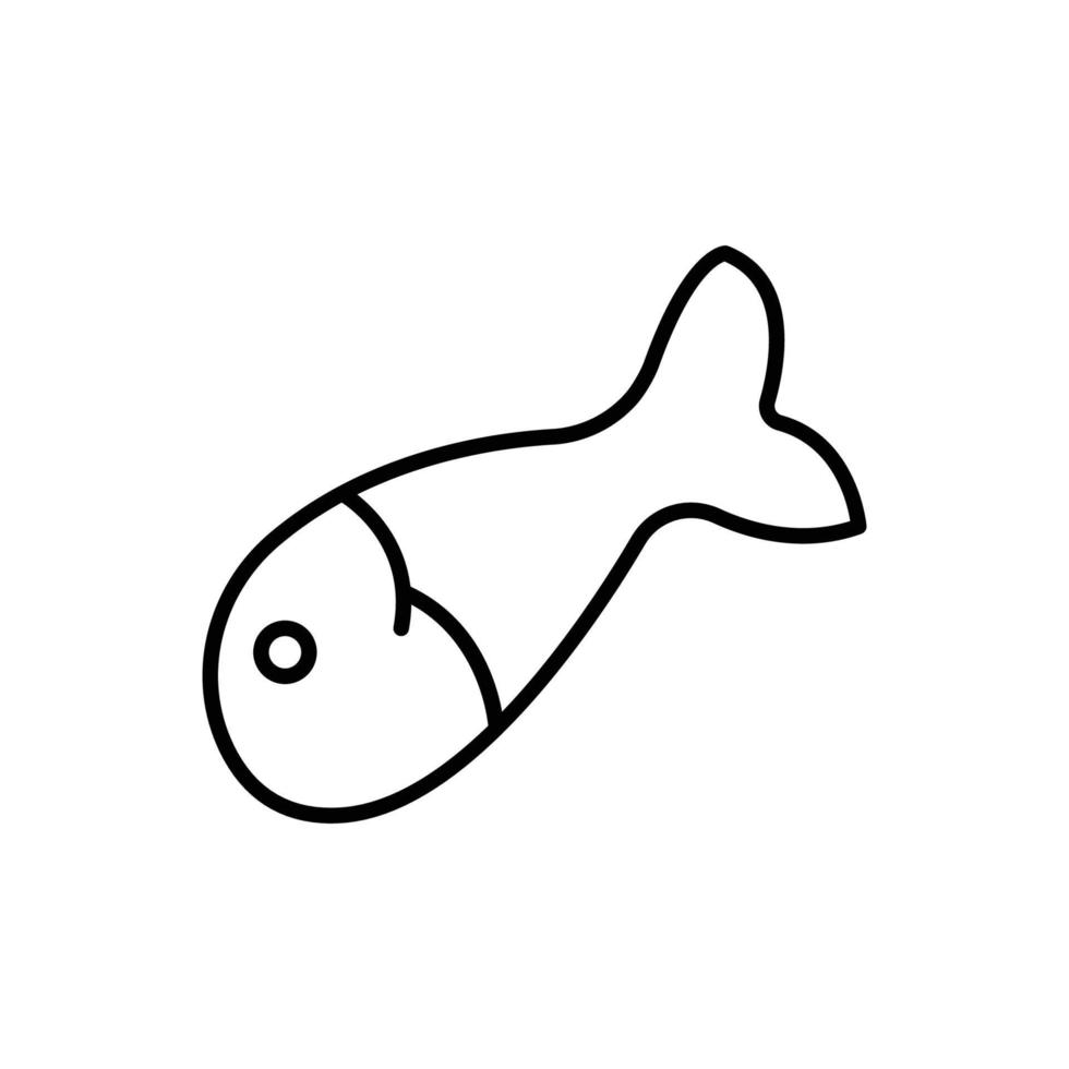 Symbol für die Fischlinie. Designvorlagenvektor vektor