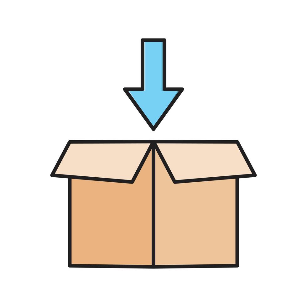 paket vektorillustration på en transparent bakgrund. symboler av högsta kvalitet. vektor linje platt färgikon för koncept och grafisk design.