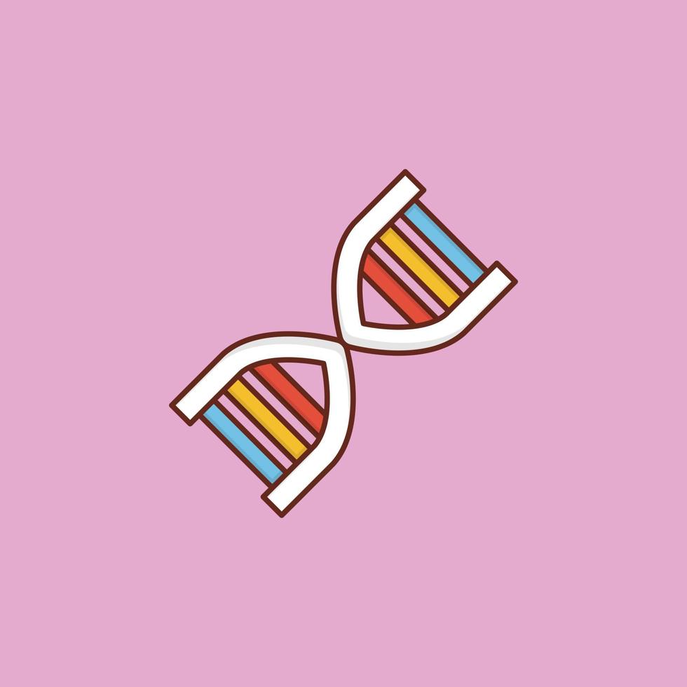 DNA-Vektor-flaches Symbol vektor