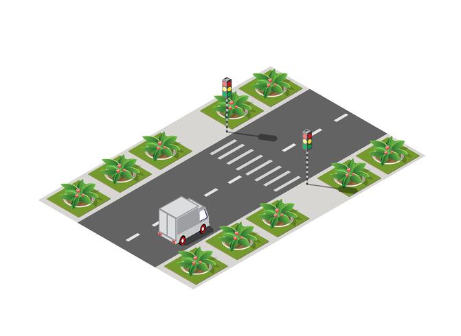 Highway City Street Road vektor