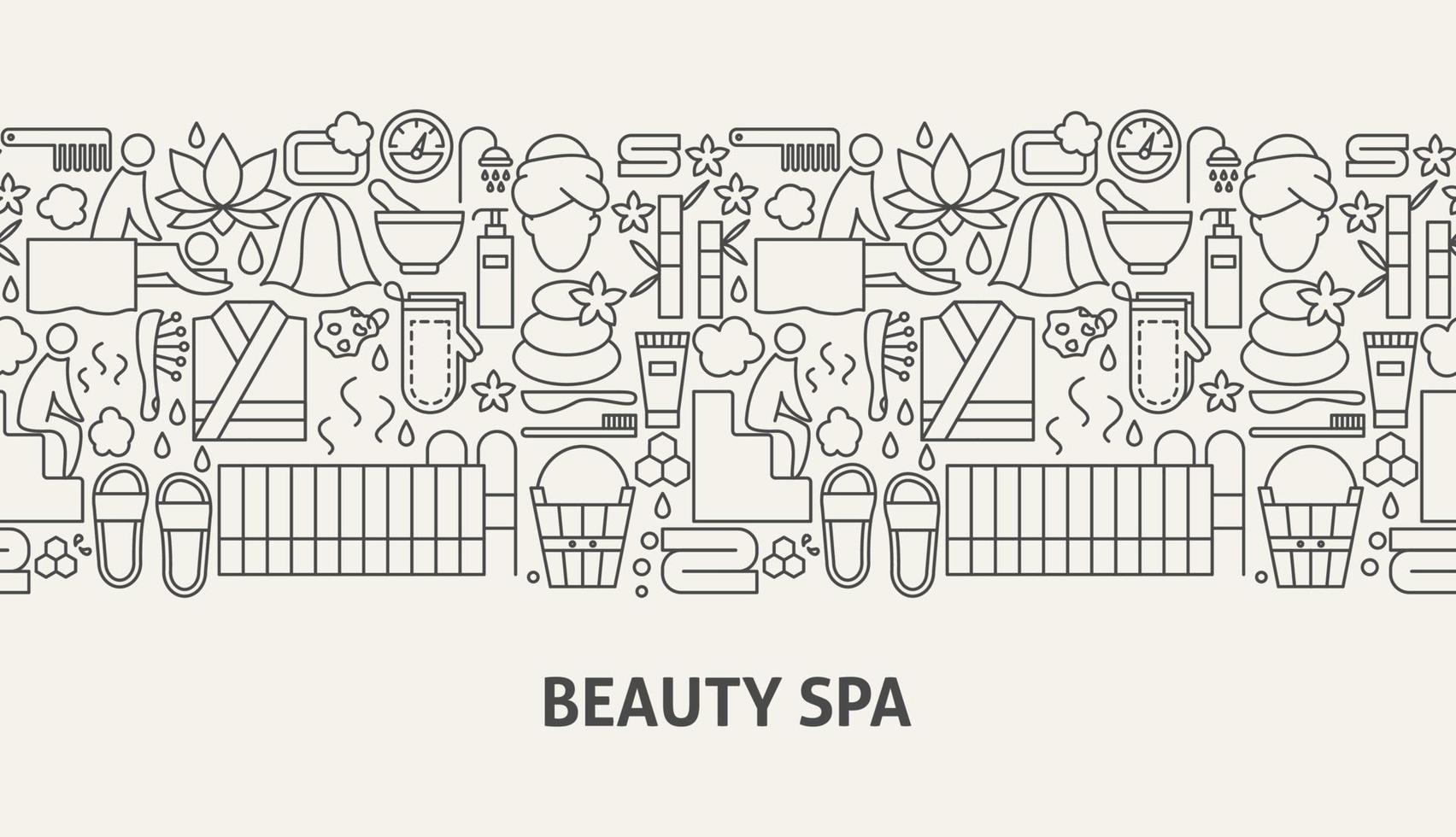 Beauty-Spa-Banner-Konzept vektor