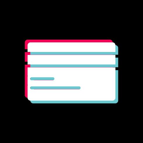 Kreditkarten-Icon-Design vektor