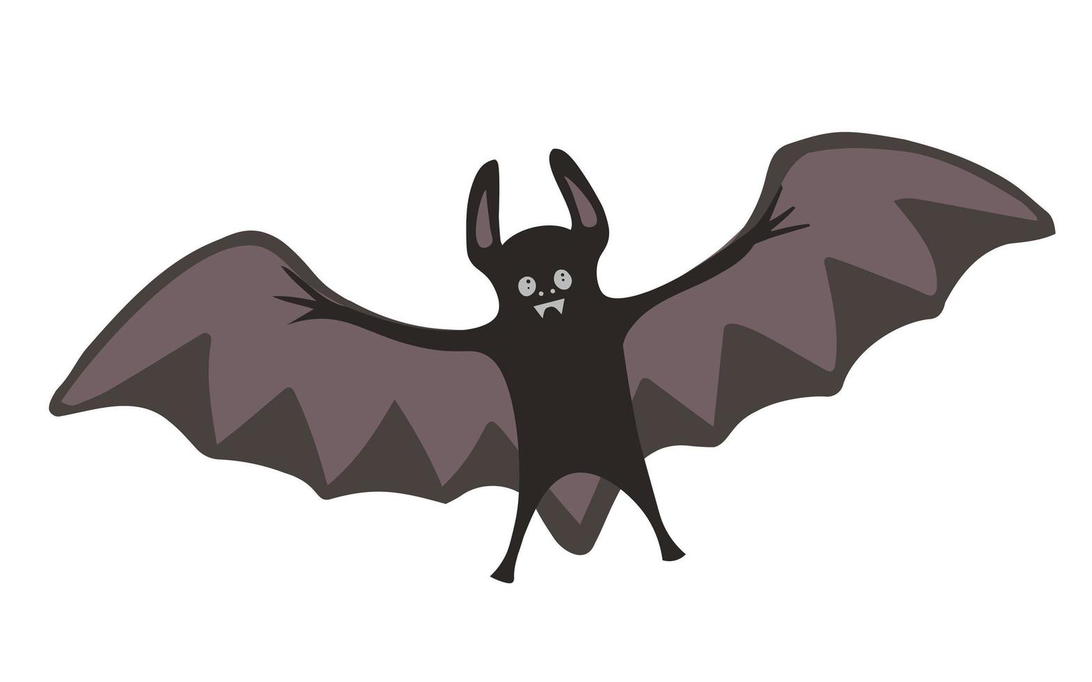 Fledermaus-Silhouetten - Halloween-Illustration. Illustration für Hintergründe, Tapeten, Verpackungen, Grußkarten, Poster, Aufkleber, Textilien und saisonales Design. isoliert auf weißem Hintergrund. vektor