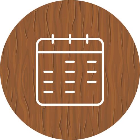 Kalender-Icon-Design vektor