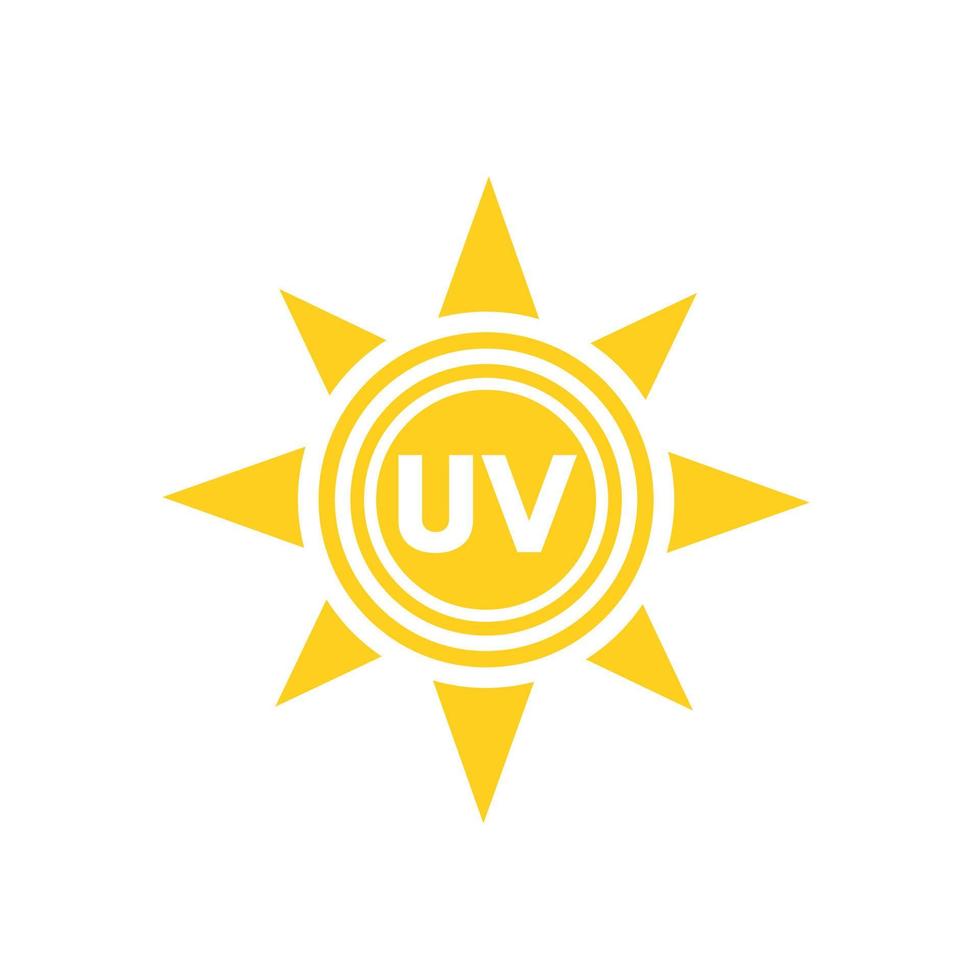 Vektorsymbol für UV-Strahlung vektor