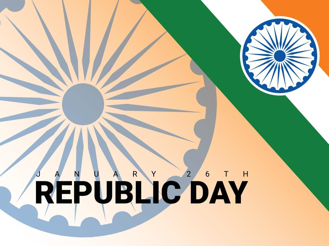 Illustrationsvektor glücklicher Tag der Republik von Indien vektor
