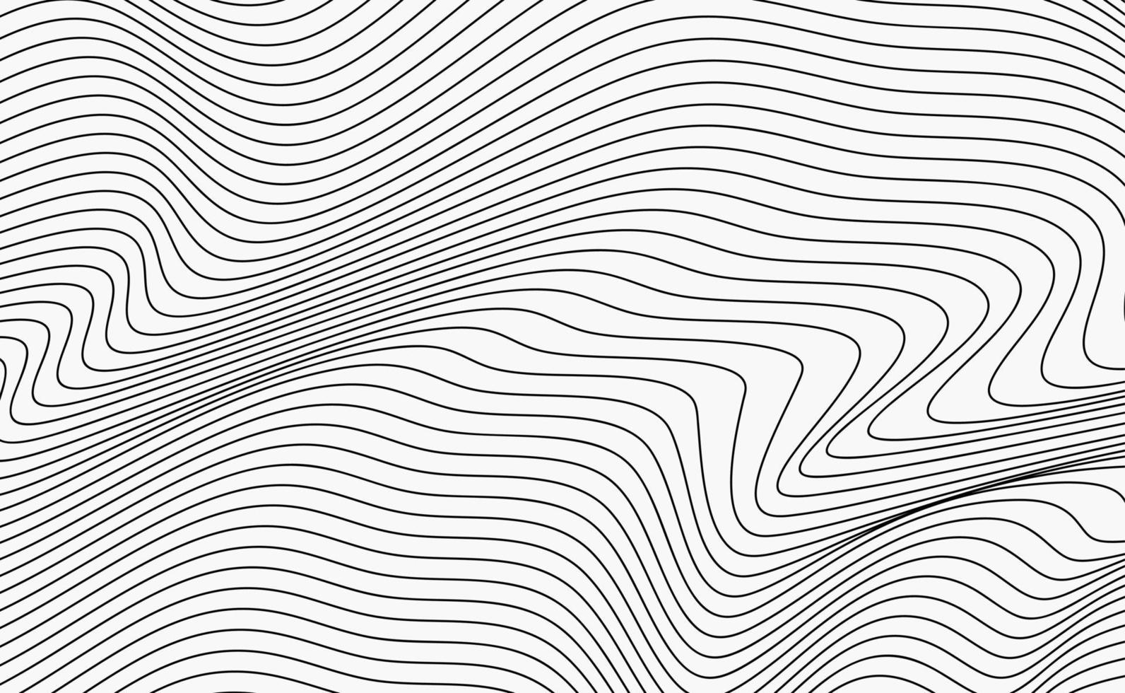 abstrakt ränder blå optisk konst våg linje bakgrund. vektor illustration