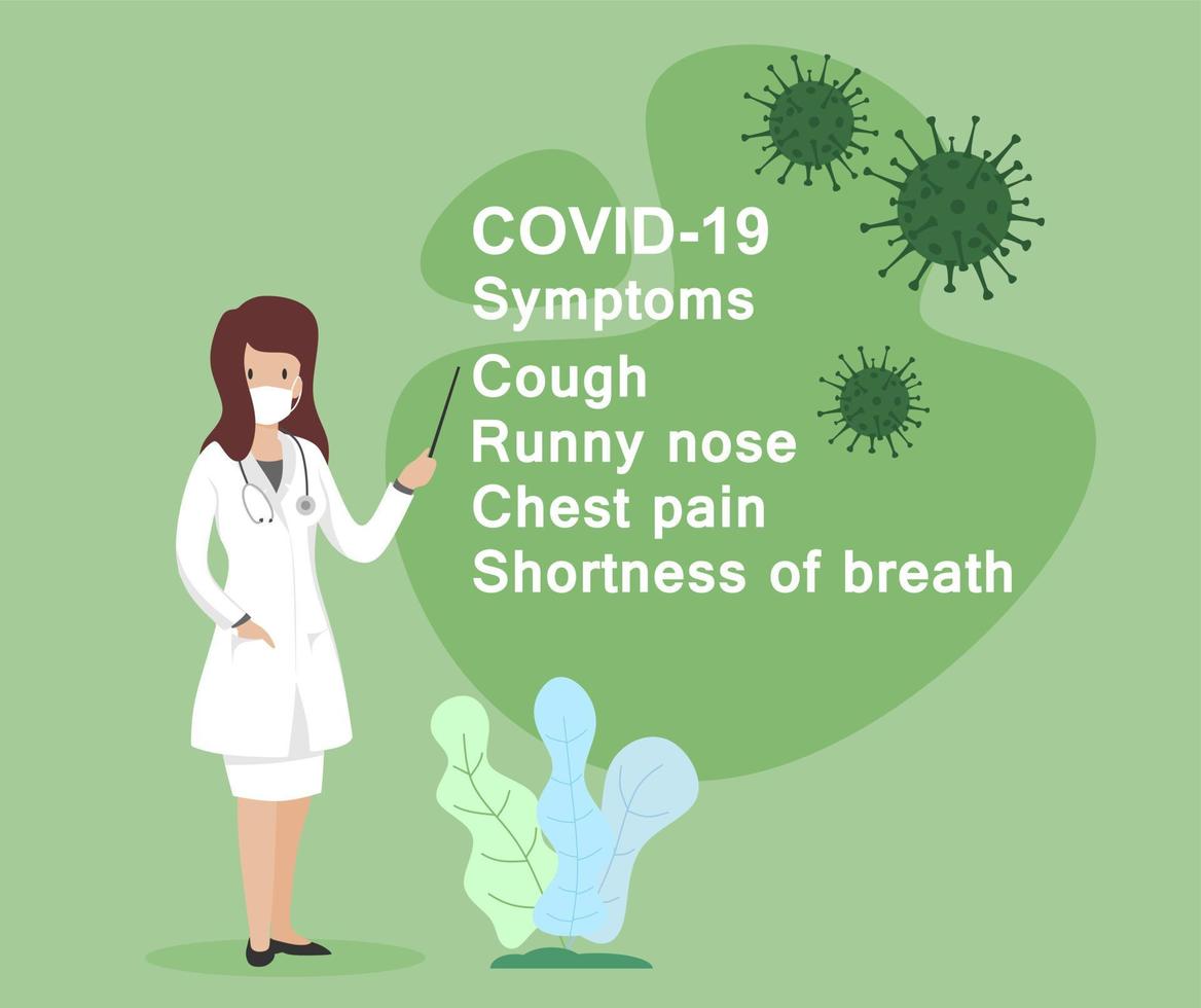 Selbstschutz vor Koronavirus-Landingpage für Banner oder Web. Vektor-Illustration vektor