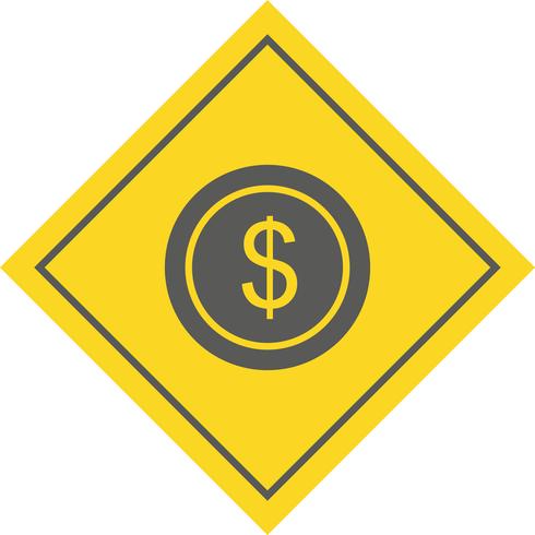 dollar mynt ikon design vektor