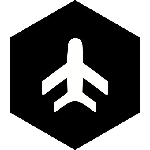 Flygplansikondesign vektor