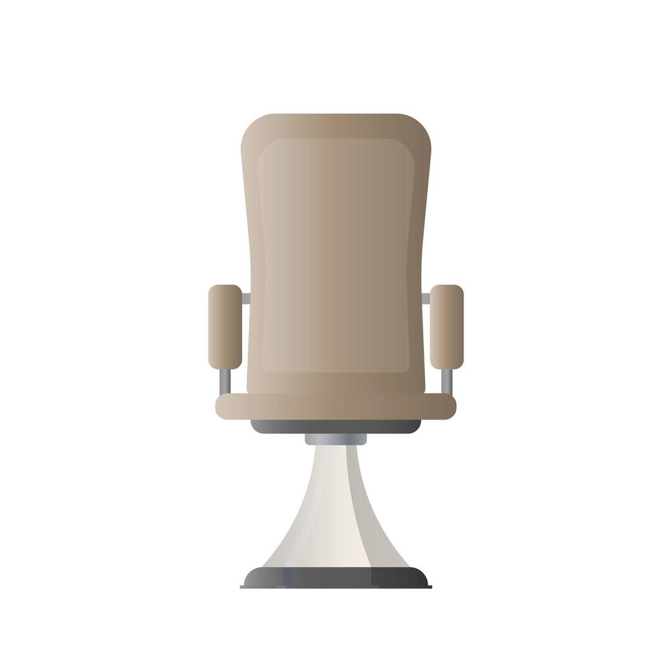 kontorsstol. vektorillustration av en kontorsstol för en chef. isolerad på vit bakgrund. vektor
