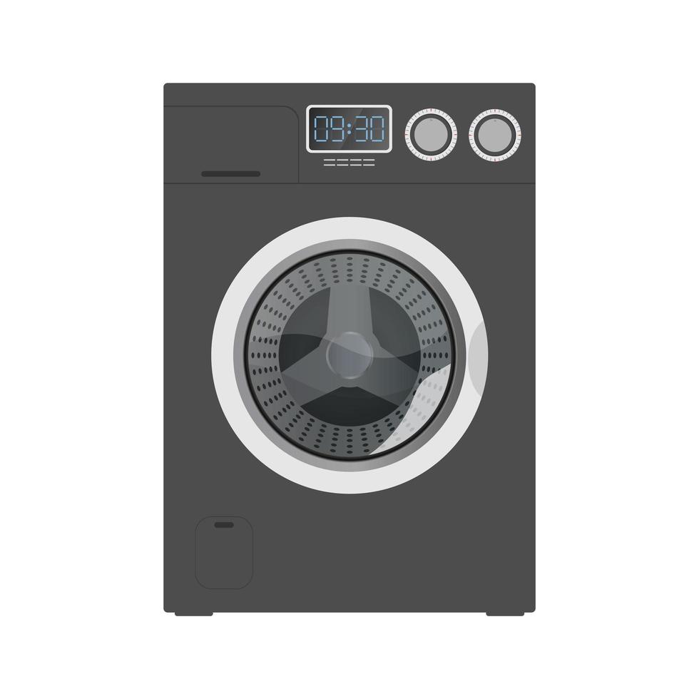 uppsättning moderna tvättmaskiner isolerad på en vit bakgrund. snygg tvättmaskin. realistisk stil. vektor. vektor