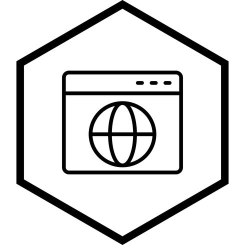 Browser-Icon-Design vektor