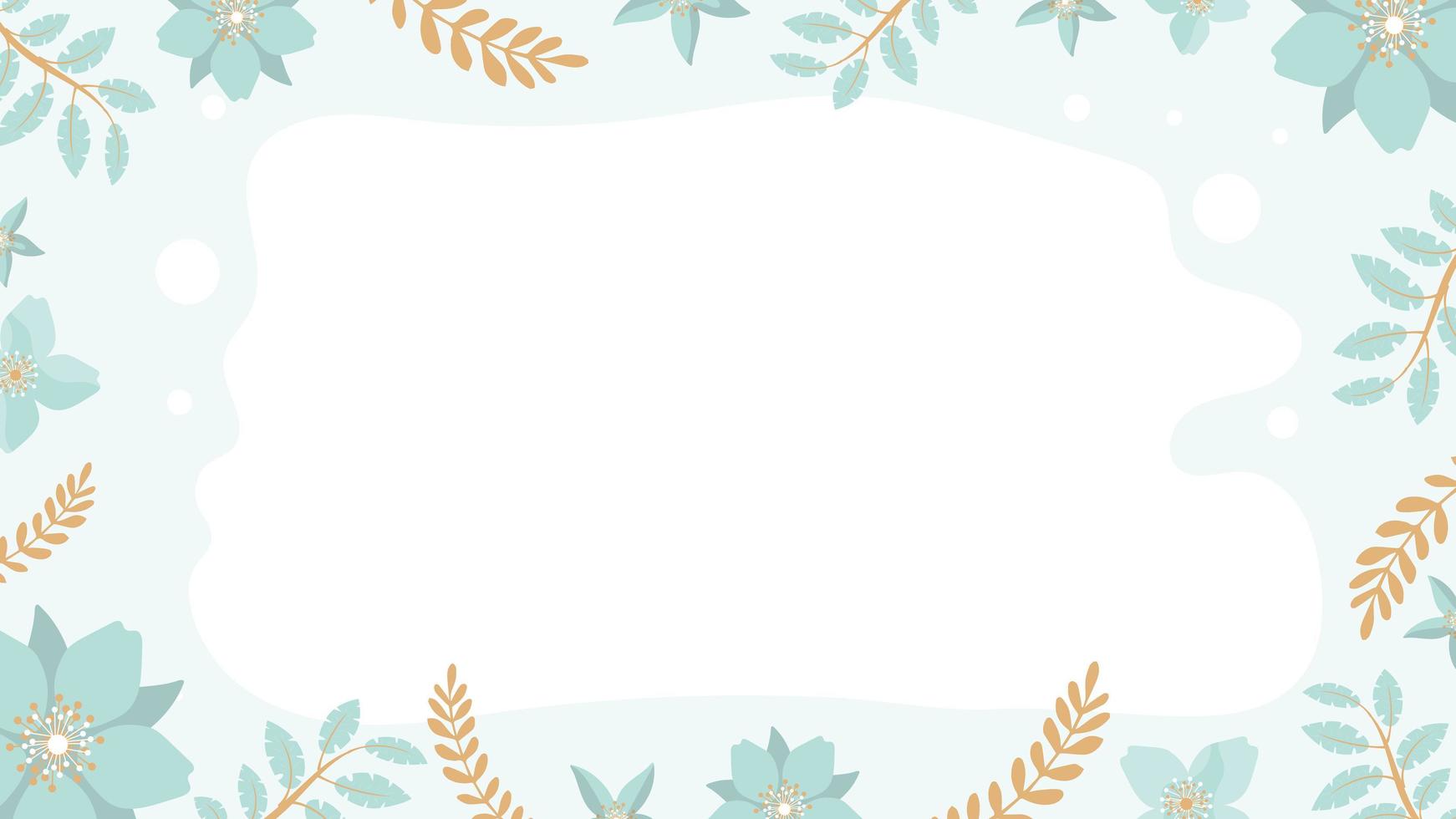 Hintergrund für eine Karte, eine Hochzeitseinladung oder ein Poster mit einem Platz unter dem Text. weißer Hintergrund mit Blumen und Blättern. Vektor. vektor
