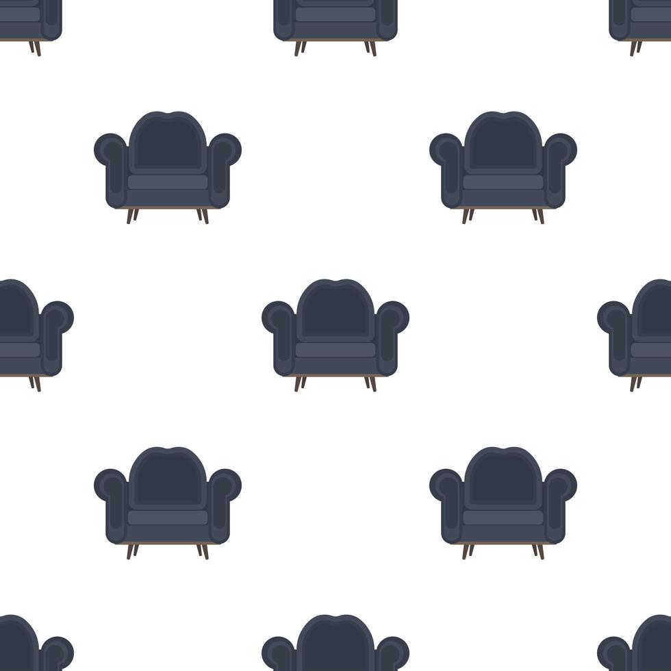 nahtloses Muster mit Vintage-Sessel. geeignet für Hintergründe, Postkarten und Geschenkpapier. Vektor. vektor