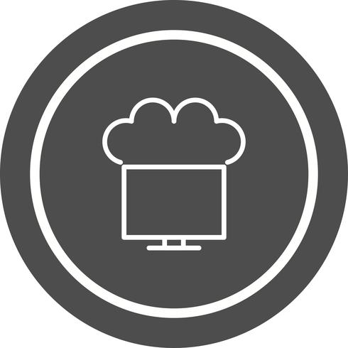 Ansluten till Cloud Icon Design vektor