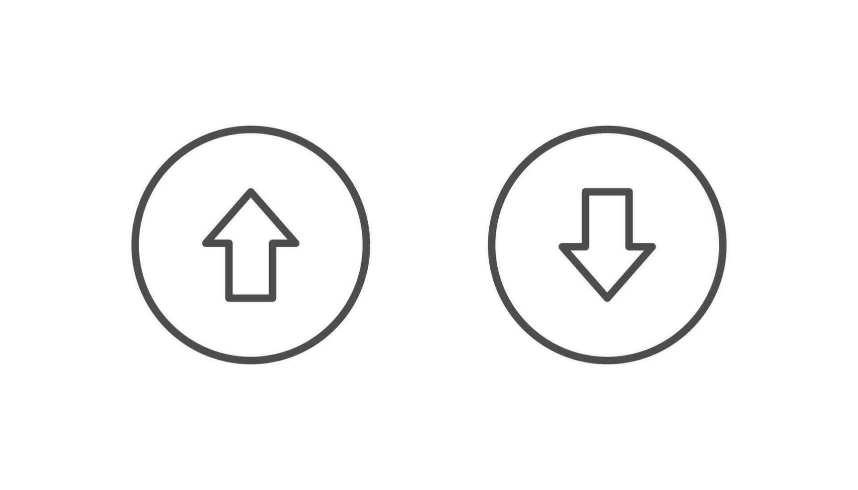 Upload- und Download-Symbollinie Vektordesign, Pfeil-Upload- und Download-Symbol vektor