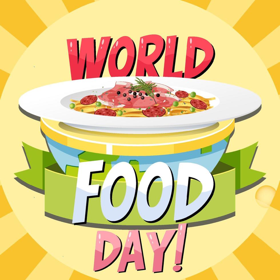 World Food Day banner design vektor